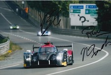 Cheng, Boulle, Nicolet Hand Signed Jackie Chan Racing 12x8 Photo 2018 Le Mans.