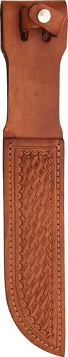 Brown leather sheath - brown, for