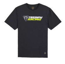TRIUMPH SHIRT GENUINE TRIUMPH RACING LOGO T-SHIRT TRIUMPH BLACK T SHIRT XX-LARGE