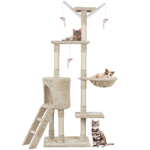 Multi level 145cm cat tree - 145cm, &