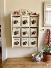 VTG Wooden Wall Spice Rack 9