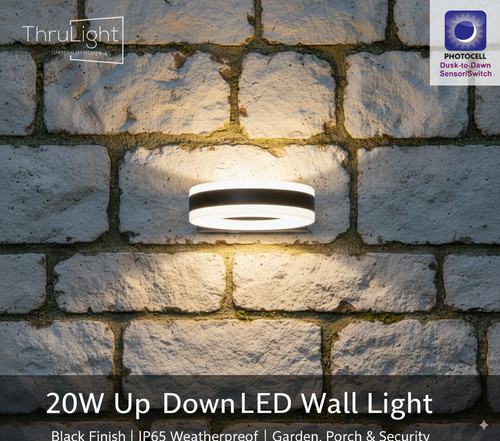 Garden led wall light - garden, dusk