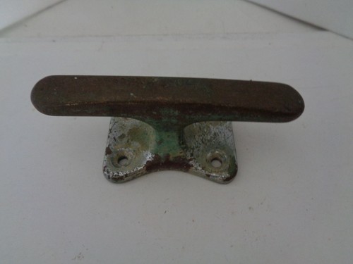 Vintage bronze boat cleat
