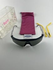 Oakley Razor Blades Matte Black Grey+Box Yellow Stems Trigger Straight Zero RARE