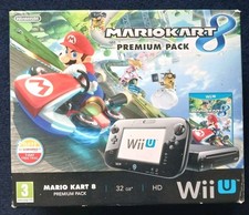 Nintendo Wii U Mario Kart 8 Bundle 32GB Premium Console with 5 Games - Tested 