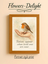 ROBIN BOTANICAL  A4 PRINT