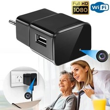 1080P WIFI HD USB Charger Home Security Surveillance Audio Video Recorder EU