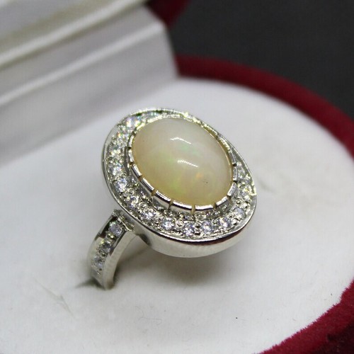 Natural ethopian opal ring - ethopian,