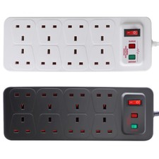 8 Way Mains Surge Protected
