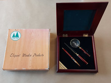 Vintage Attar Travel Executive Office 3 Piece Writing Set / Collectible