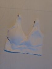 Women's Crop Top Matalan Size L Padded White 26781