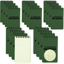 20 Pack Waterproof Notebook