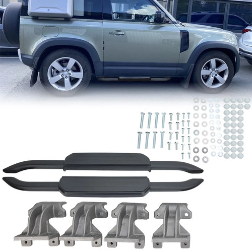 Black running board side - running,