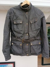 Belstaff Trialmaster Ladies Motorcycle Waxed Cotton Jacket Brown - UK16 48 Euro
