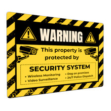 Warning Security System Metal