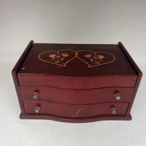 Vintage mele jewellery box red - mele,