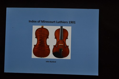 Index mirecourt luthiers - index, of