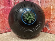 Henselite Classic Bowls | Size 6M | Black | BB98 Stamp | Rare | 4 Bowl Carrier