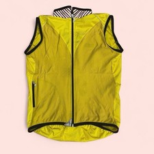 Assos Cycling Vest Men's Yellow Airblock 799 Windstopper Jacket Lightweight