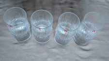 Set of 4 x Vintage Tapio Wirkkala Littala Niva glasses, Finland, in original box