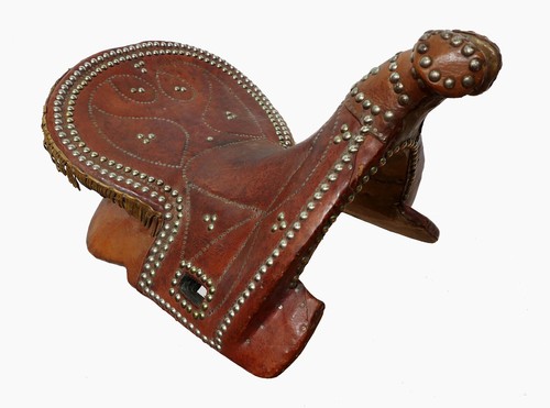 Antique buzkashi wooden horse - buzkashi,