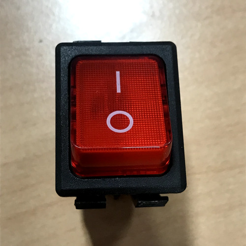 Pavoni red bipolar switch - red,