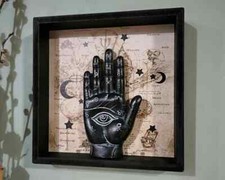 Black Palmistry Hand Wall