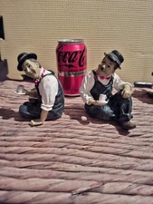 Laurel and Hardy Drinking Tea