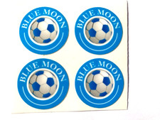 16  BLUE STICKERS 1" CROWN
