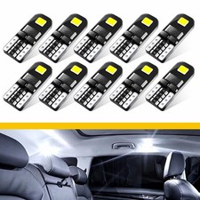 10x T10 501 LED Side Light Bulbs W5W 13-SMD 6000K Bright White Canbus Error Free