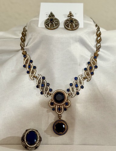 Turkish handmade jewelry set - turkish,
