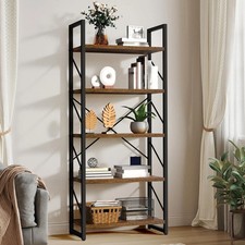 Rustic Wood Bookcase Bookshelf