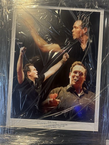 Signed framed bobby george - bobby,