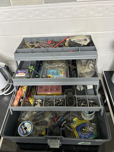 Sea fishing tackle box joblot - fishing,