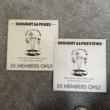 DJ Members Only Disco Mix Club January 1986 Mixes and previews records Play VG