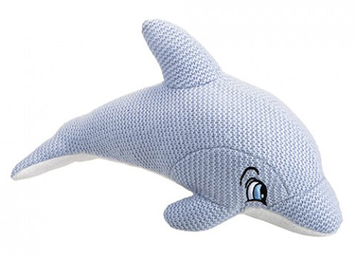 Knitted dolphin soft toy cute - soft,