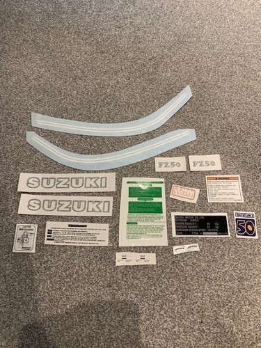 Suzuki fz50 decal set - suzuki, stickers