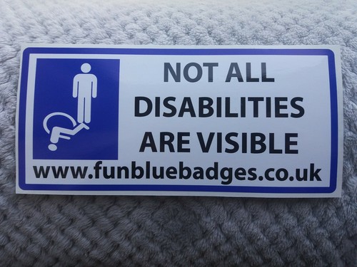 Not all disabilies are visable - all,