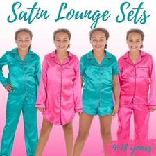 Girls Satin Pyjamas Nightdress