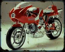Ducati Mh900E 2 A4 Photo Print Motorbike Vintage Aged