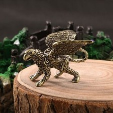 Brass griffin statue - brass,