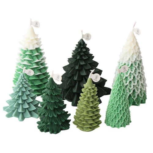 Christmas tree silicone - christmas, candle
