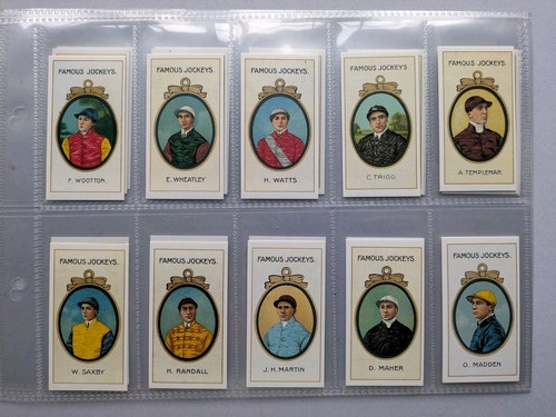 Cigarette cards taddy famous - cigarette,
