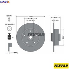 2x BRAKE DISC 92295203 FOR