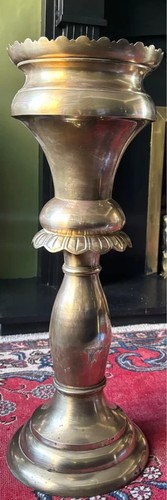 Antique brass jardiniere - antique,