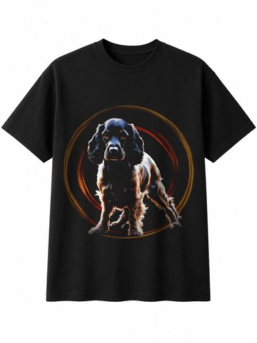 Cocker spaniel circle dog - spaniel,