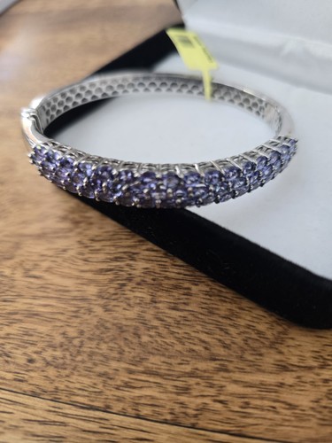 Tjc silver tanzanite bangle - tjc,