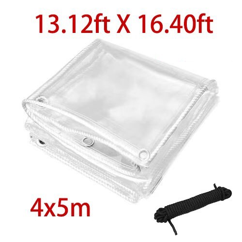 450gsm clear tarpaulin heavy - 450gsm,