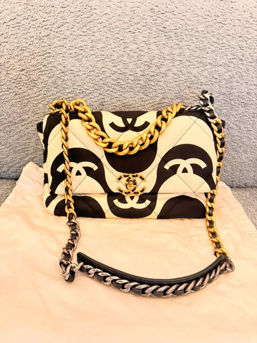 Chanel fabric printed large - chanel,