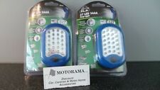 2X 27 LED LIGHT HANDY LAMP MAGNETIC WITH SWIVEL HOOK CAMPING/TENT LANTERN/LAMP 